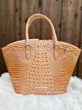 NWT Brahmin Jeanne Honey Brown Melbourne Purse
